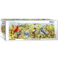 Puzzle 1000 panoramic Garden Birds 6010-5338