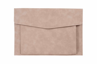 Teczka A4 z kieszonką nubuk szara