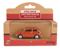 PRL Fiat 126P brązowy
