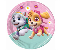 Talerzyki papierowe Paw Patrol Skye & Everest 23cm 8szt.