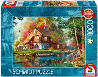 Puzzle 1000 PQ Młyn wodny piękną jesienią 113688