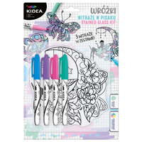 Witraże z markerami Wróżki Kidea 4 kolory