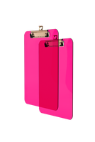 Deska A5 z metalowym klipem przezroczysta różowa 1 szt.
