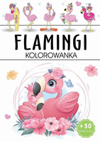 Flamingi. Kolorowanka