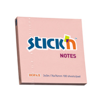 Notes samoprzylepny 76x76 mm różowy pastel 100 sztuk