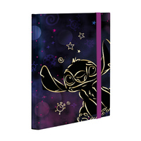 Teczka A5 z gumką Disney Gold Stitch