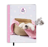 Pamiętnik z zakładką i kłódką The Sweet Pets Pies