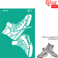 Szablon samoprzylepny wielokrotnego użytku trampki 21x29.7 cm