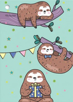 Karnet mini B8 Leniwce