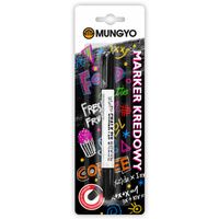 Marker kredowy MUNGYO czarny na blistrze