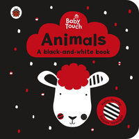 Baby Touch. Animals. a black-and-white book wer. angielska