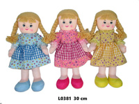 Lalka pluszowa 30cm L0381 1szt.mix