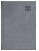 Kalendarz 2026 Aluminium Standard A5 tygodniowy z notesem srebny