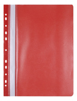 Paczka skoroszyt A4 Office Products miękki wpinany czerwony 25 sztuk