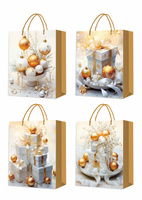 Torebki prezentowe BN 12 sztuk mix wzorów WK 22560 M