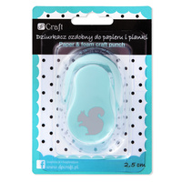 Dziurkacz ozdobny Wiewiórka do papieru i pianki 2,5cm