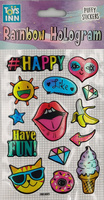 Naklejki Rainbow Hologram ToysInn Happy
