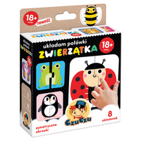 Puzzle Układam połówki Zwierzątka CzuCzu