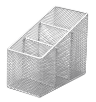 Przybornik do długopisów srebrny