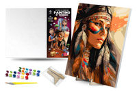 Malowanie po numerach Wojownik Tuzemka 40x50 cm