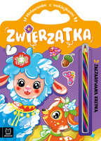 Zwierzątka. Malowanka z naklejkami. Zaczarowana kredka