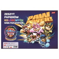 Paczka Zeszyt papierów kolorowych nabłyszczanych A4 10 k. Psi Patrol 25 szt.