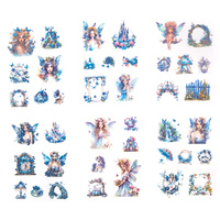 Naklejki Pet Połyskujące Wróżki Blue Stardust 6 arkuszy