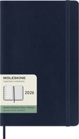 Kalendarz 2026 12M Moleskine L tygodniowy miękka oprawa Sapphire blue13x21cm