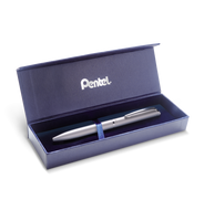 Eleganckie pióro kulkowe EnerGel 0,7 mm BL2007-Z srebrne w etui