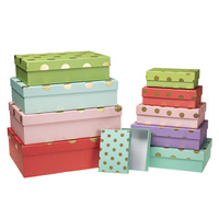 Pudełka ozdobne na prezenty PUG-22005-PR-HS mix kolorów 10 sztuk