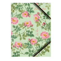 Teczka A4 z gumką kartonowa lakierowana Róże 1 szt. mix