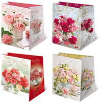 Torebki ozdobne T16-119 Kwiaty bukiety 10 sztuk