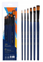 Zestaw pędzli Finenolo miękki nylon 6szt.