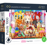 Puzzle 1000 UFT Doggy Peekers 10699
