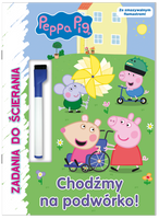 Chodźmy na podwórko! Świnka Peppa. Zadania do ścierania