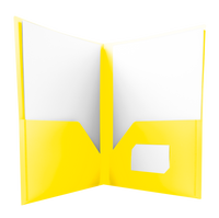 Skoroszyt A4 PP żółty