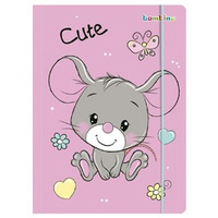 Paczka Teczka A4 z gumką Mouse 10 szt.