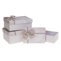 Pudełka ozdobne na prezenty PUG-23292-PR Marmur 3 sztuki