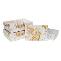 Pudełka ozdobne na prezenty PUG-Cream-22001-PR-HS 3 sztuki