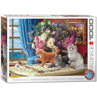 Puzzle 1000 Puzzling Cats by Image World 6000-5914