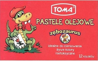 Pastele olejowe Zębozaurus 12 kolorów