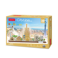Puzzle 186 3D City Line Barcelona