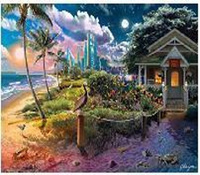 Diamentowa mozaika dom na plaży NO-1008297