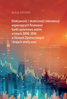 Efektywność i skuteczność interwencji wspierających finansowo banki systemowo ważne w latach 2008–2014 w Stanach Zjednoczonych i krajach strefy euro