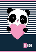 Paczka Zeszyt A5 32k krata ST.RIGHT mix dziewczęcy 15 sztuk