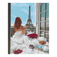 Malowanie po numerach BRUSHME 40x50cm Poranek w Paryżu