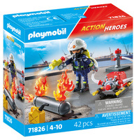 Playmobil Strażak z pompą wodną 71826