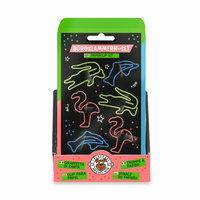 Spinacze neonowe 6 sztuk